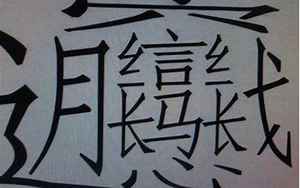 史上最难写的汉字(看看这些有趣又难写的汉字)