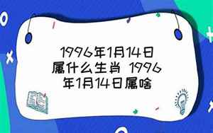 1996年1月属什么生肖(1996年属什么生肖配对)