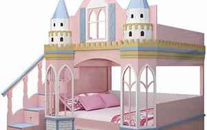 十二星座专属公主城堡床(天蝎座的粉色城堡)