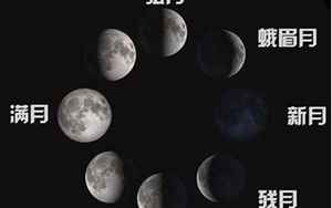 月亮的八种形状及名称(月亮有几种形态)