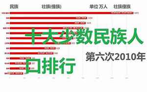 中国民族人口排名(全国名族人数排名)